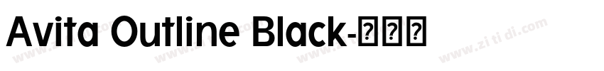 Avita Outline Black字体转换